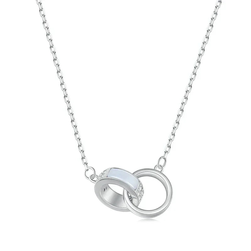 Cœurs connectés : Collier pendentif en argent sterling étoile/cœur/chat