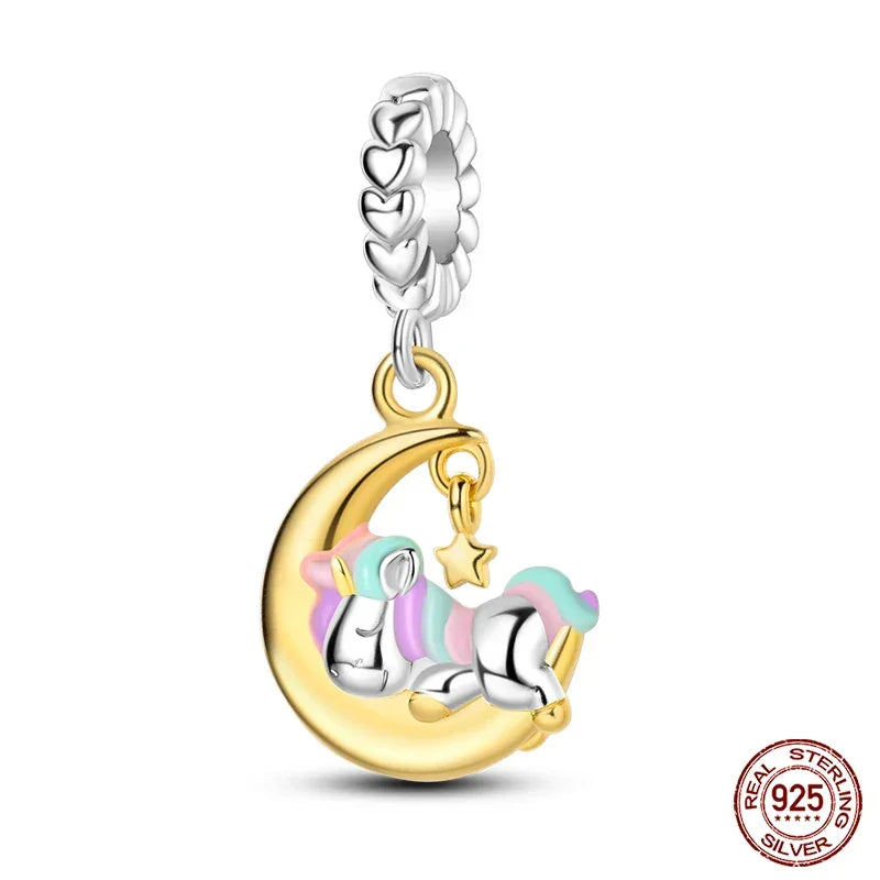 Breloque Licorne Onirique en Argent Sterling