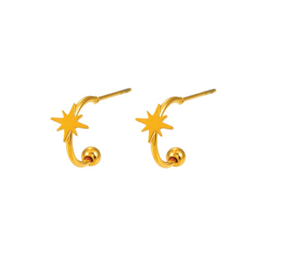 SALAMANQUE - Mini créoles à symbole étoile