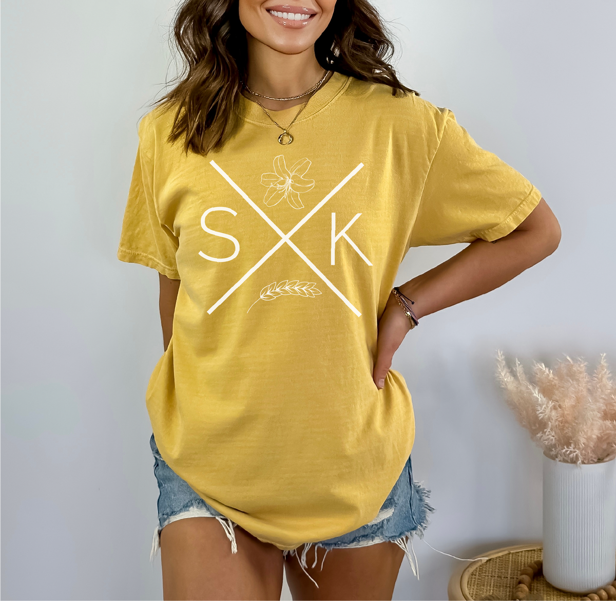 T-shirt unisexe SASK X | Vêtements Saskatchewan