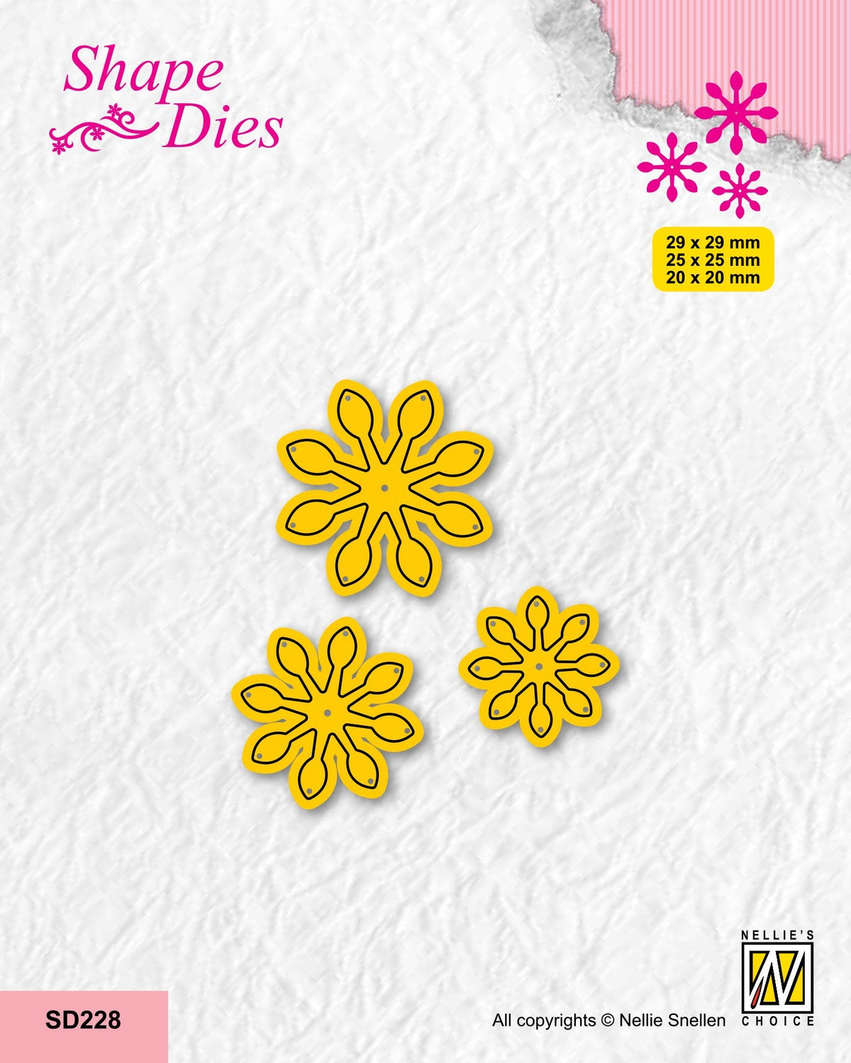 Matrice de coupe Nellie's Choice - Lot de 3 fleurs-7
