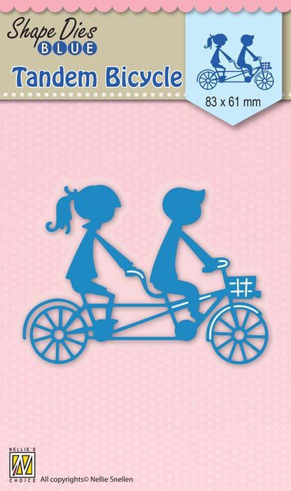 Nellie's Choice - Matrice de découpe Vélo tandem bleu