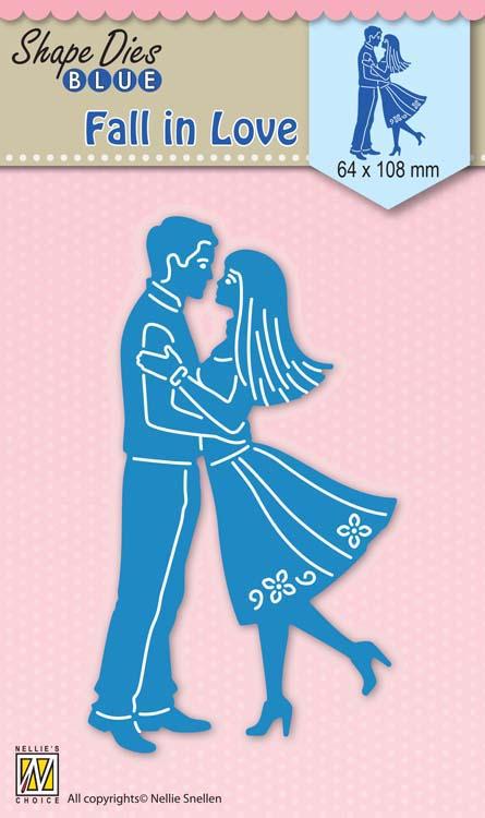 Nellie's Choice - Matrice de découpe bleue "Fall in Love"