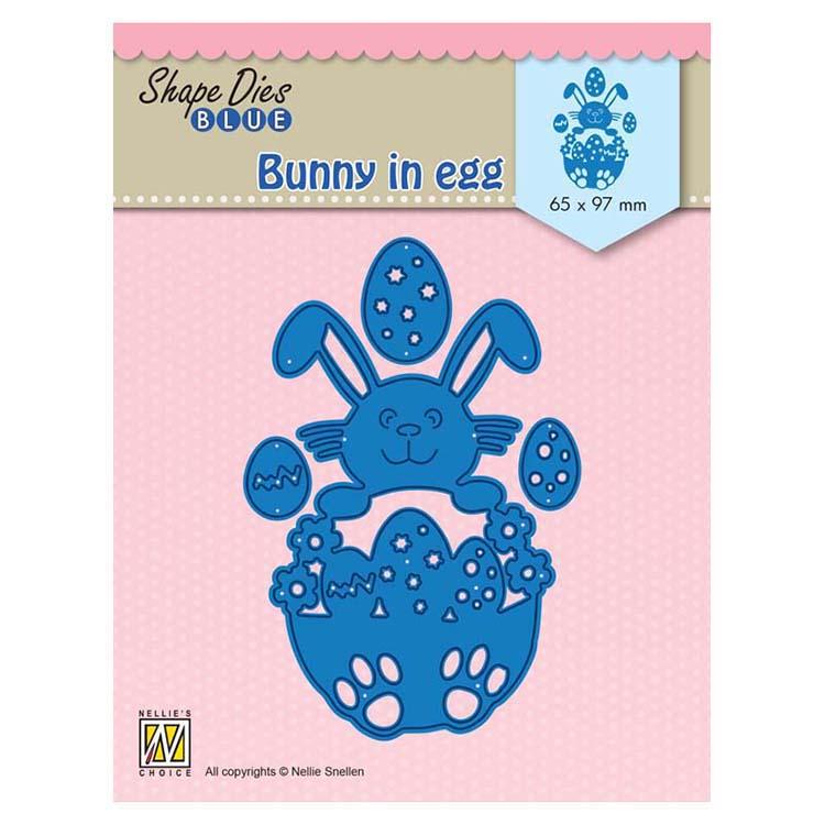 Nellie's Choice Matrices de découpe Lapin bleu dans un œuf
