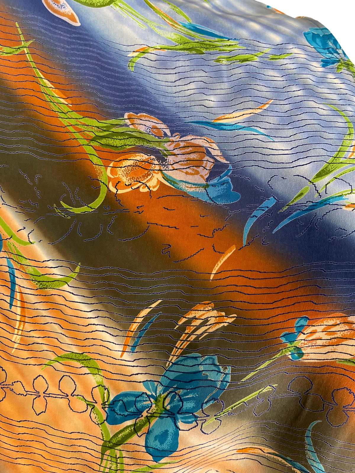 PRC6667 Haut Avatar cascade en pure soie