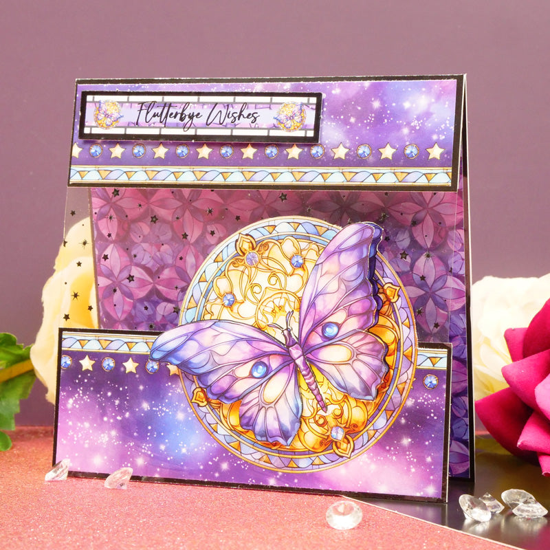 Bloc de papier Mondes mystiques en vitrail 20 x 20 cm