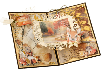 SL Cutting Die Wooden Frame Charming Autumn 4 Pieces