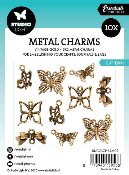 Breloques Métal SL Papillon Consommables 10 PC