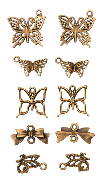 Breloques Métal SL Papillon Consommables 10 PC