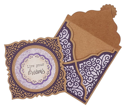 SL Cutting Die Lace Envelope Diary of Dreams 12 PC