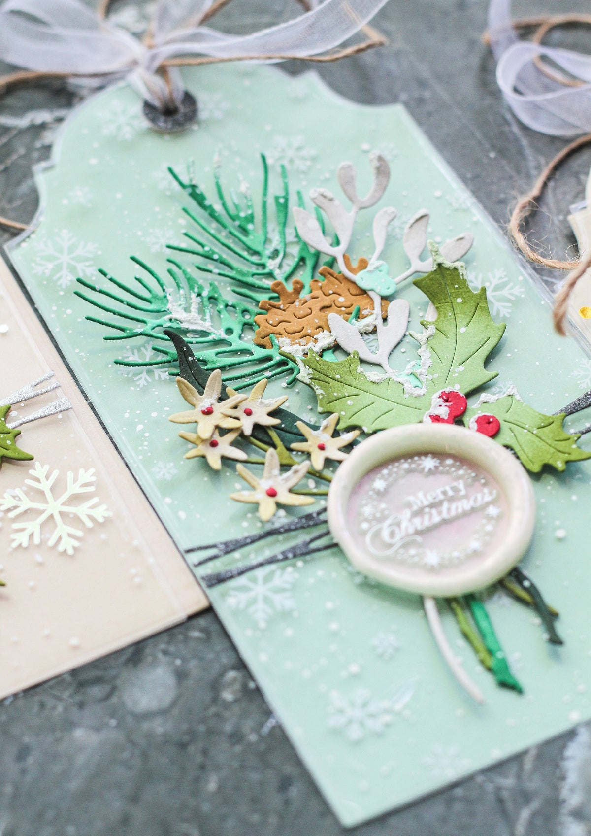SL Feuille d'acétate Flocons de neige Argent Essentiels 6 feuilles