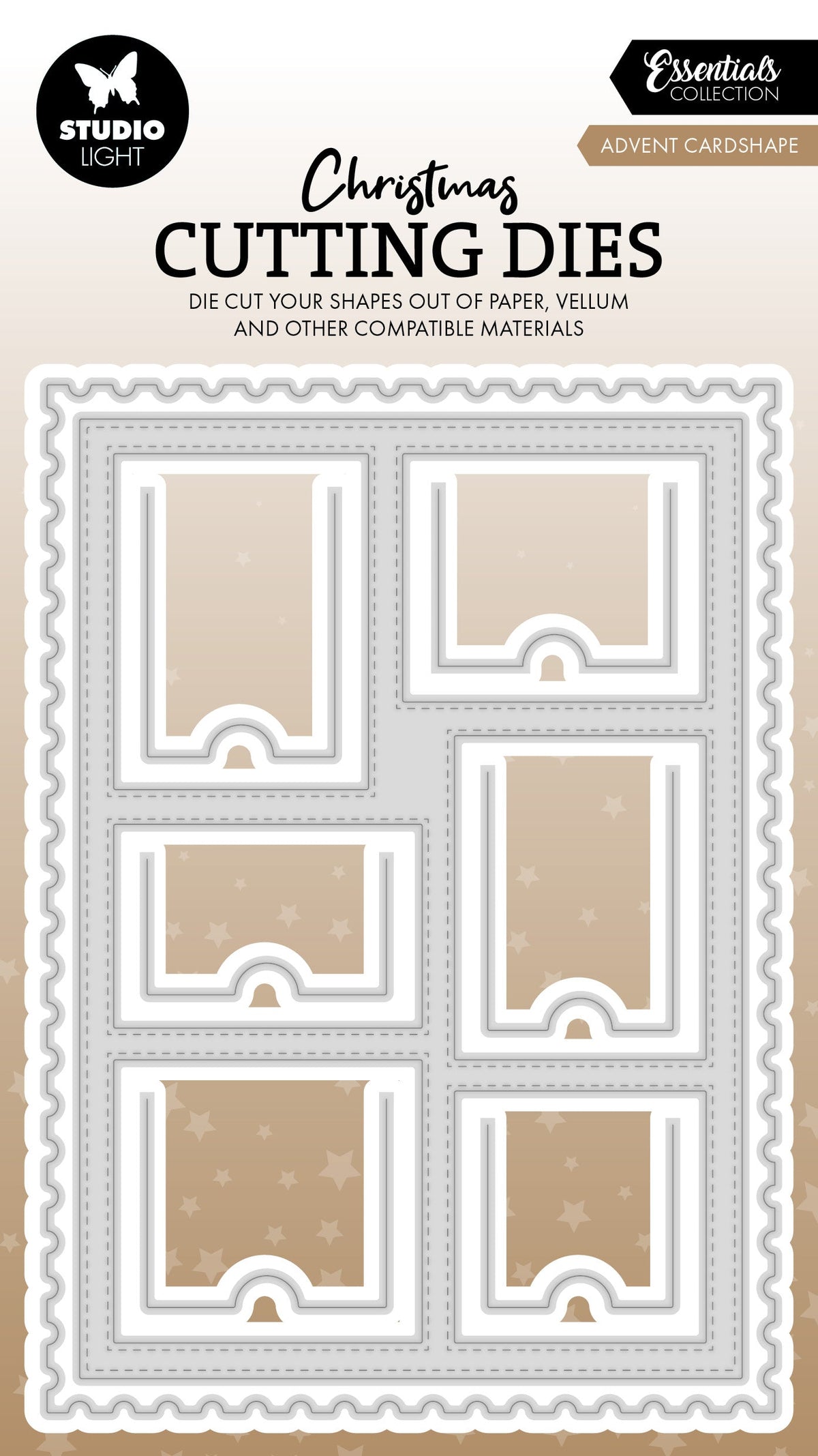 SL Cutting Die Advent Cardshape Essentials 8 Pieces