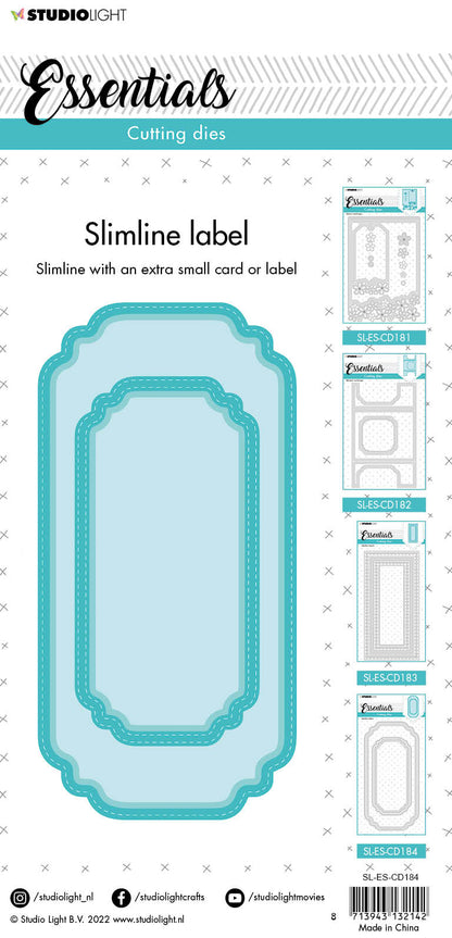 SL Matrice de Découpe Étiquette Slimline Essentiels 105x210x1mm 1 PC nr.184
