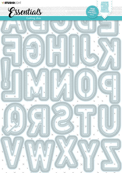 SL Matrice de découpe Grands alphabets essentiels 210x297x1mm 54 pièces n°185
