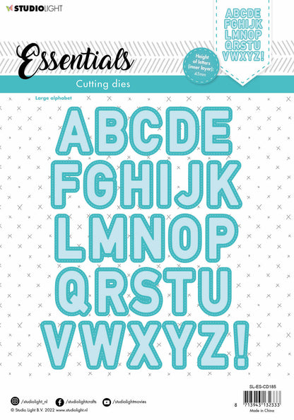 SL Matrice de découpe Grands alphabets essentiels 210x297x1mm 54 pièces n°185