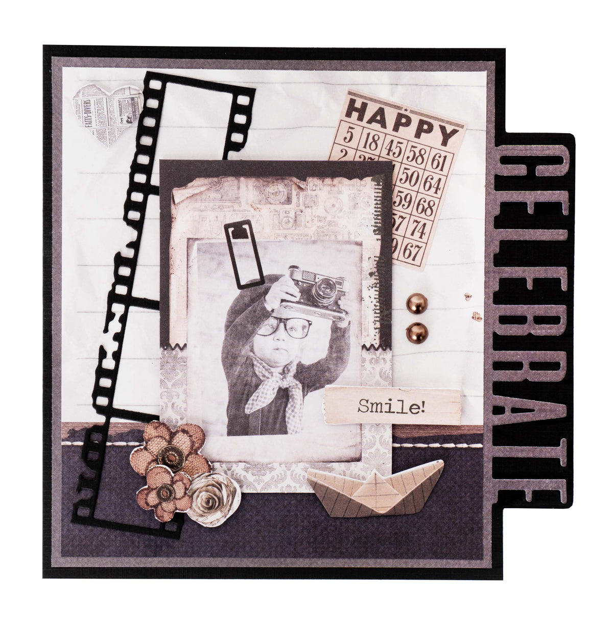 SL Matrice de découpe Mots Doux de Célébration Essentiels 58x152x1mm 4 pièces n°215