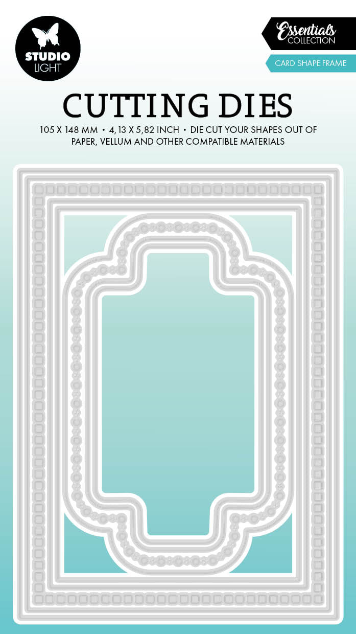 SL Matrice de découpe Forme de carte Cadre Essentials 105x148x1mm 9 pièces réf. 756