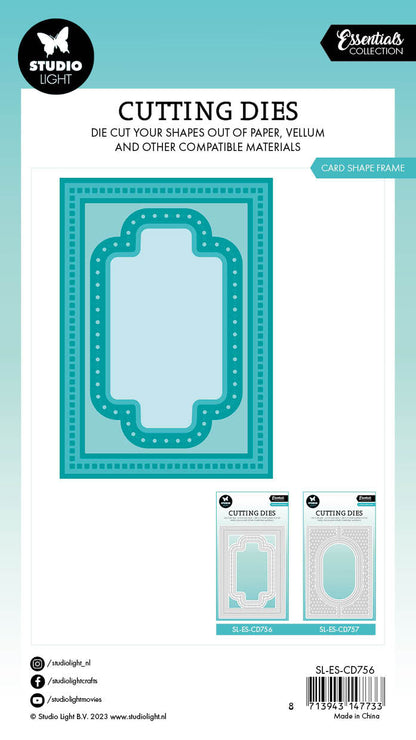 SL Matrice de découpe Forme de carte Cadre Essentials 105x148x1mm 9 pièces réf. 756