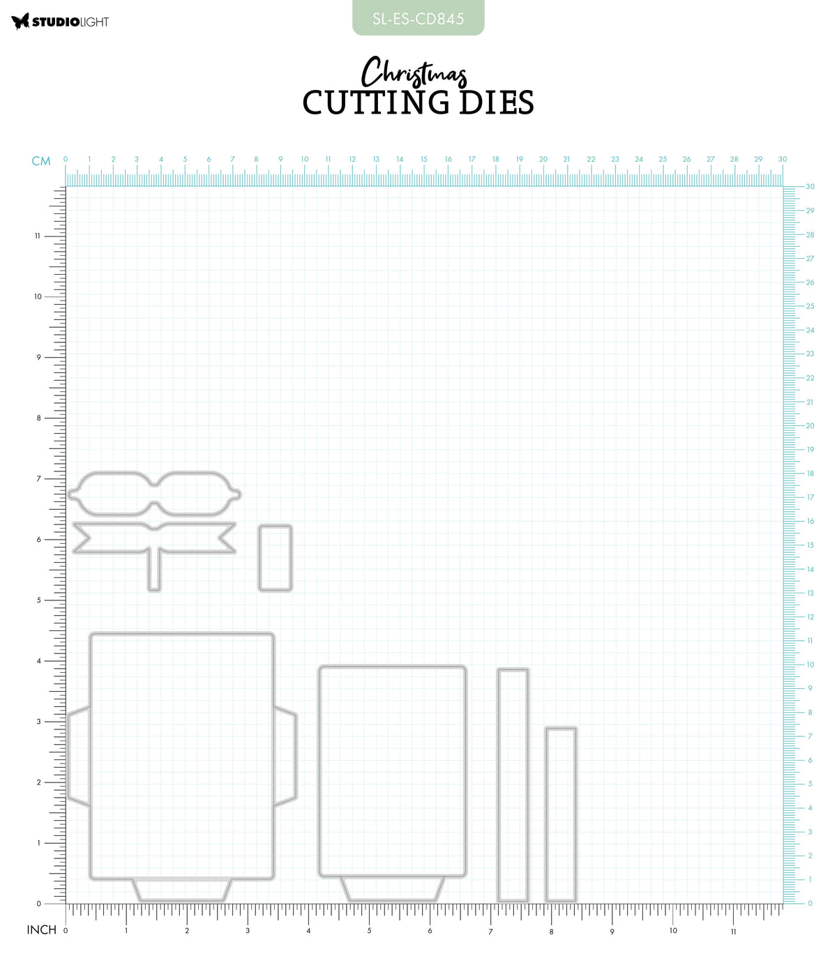 SL Cutting Dies Pass Holder Gift Essentials 7 PC