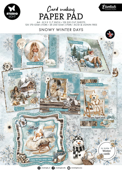 SL Card Making Pad Snowy Winter Days Essentials