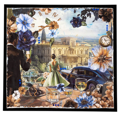 Bloc de papier SL Collage Oldtimer Chique Essentials 24 feuilles