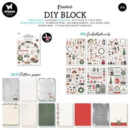 SL Blocs bricolage Essentiels Noël 294x210x9mm 32 FEUILLE n°50