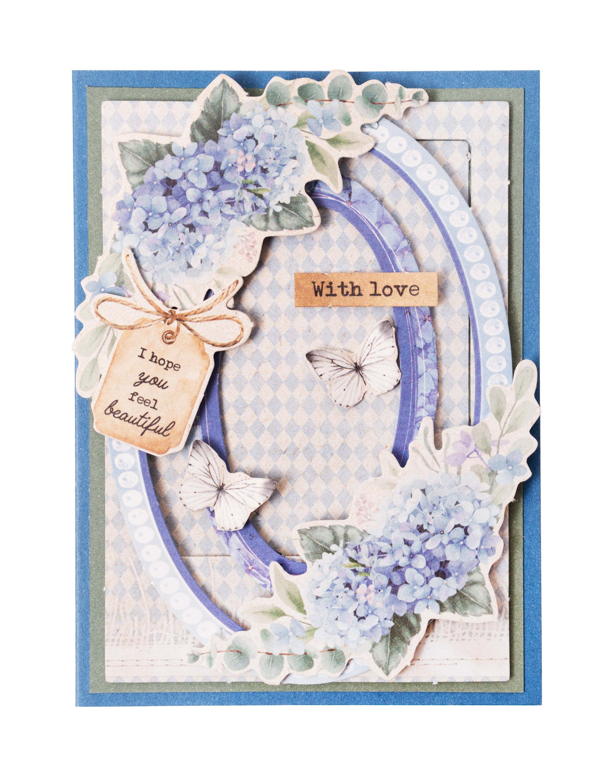 SL Blocs prédécoupés Hydrangea Frames Essentials 105x148x3mm 24 feuilles n°66