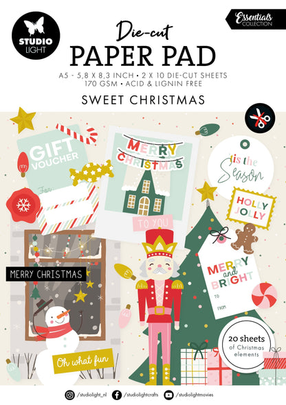 SL Die-Cut Paper Pad Sweet Christmas Essentials 20 SH