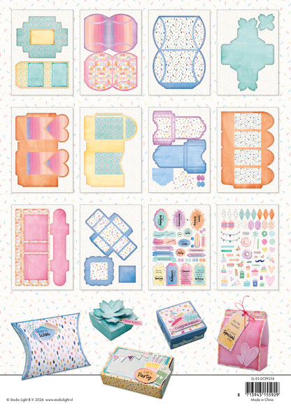 SL DIY Coffrets cadeaux Hip Hip Hooray Blocs de papier Essentiels 12 F