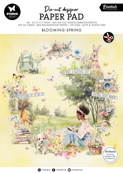 SL Die-Cut Designer Paper Pad Blooming Spring Essentials 28 SH