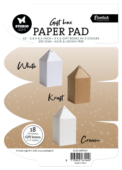 SL Boîte Cadeau Blocs de Papier Essentiels Boîte Cadeau 18 Feuilles