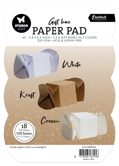 SL Giftbox Paper Pad Candybox Essentials 18 Sheets
