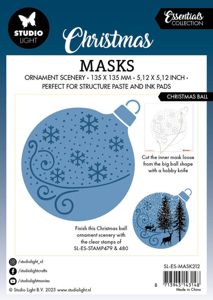 SL Masque Boule de Noël Essentiels 135x135x1mm 1 PC n°212