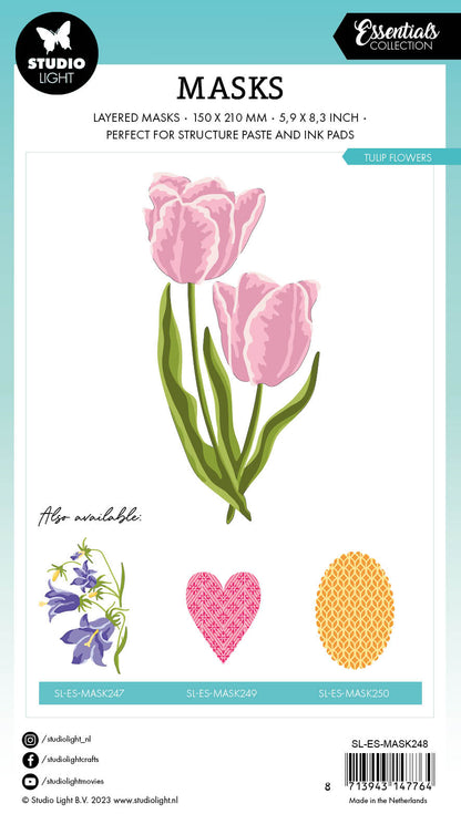Masques SL Fleurs de tulipes Essentiels 150x210x1mm 1 pièce n°248