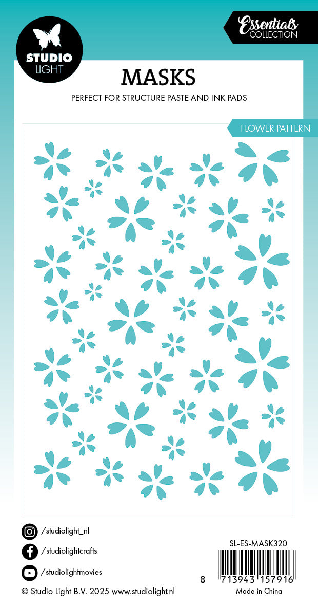 SL Mask Flowers Background Essentials 1 PC