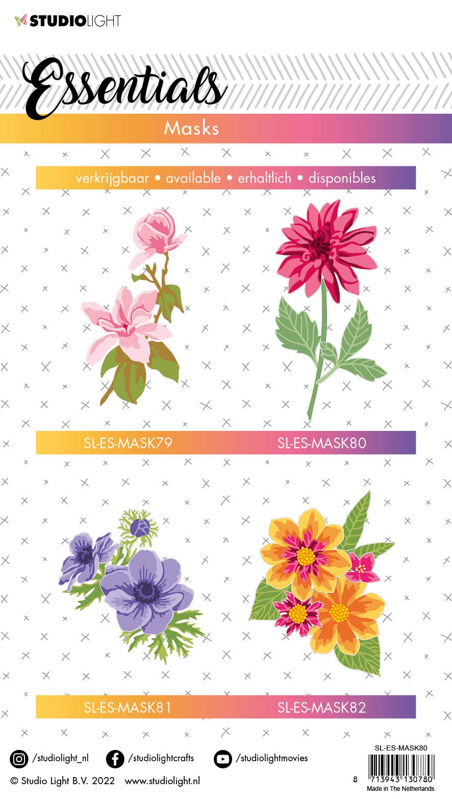 SL Masque Dahlia Essentials 150x210x1mm 1 PC n°80