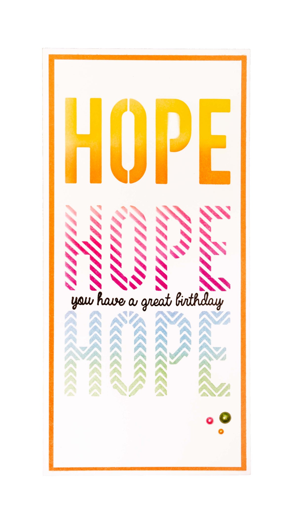 Masques et tampons SL « Hope Sentiments Essentials », 160x155x3mm, 8 pièces, n°05