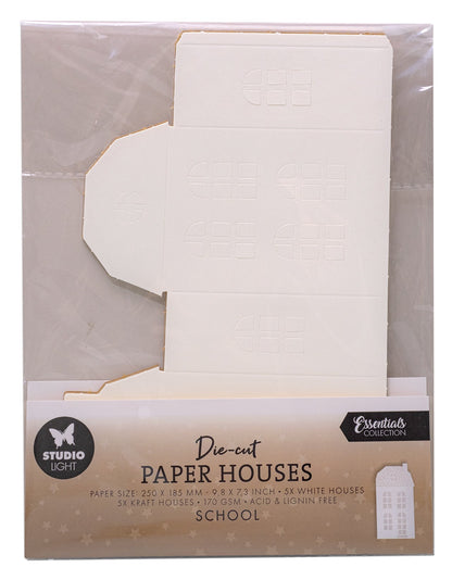 SL Maisons en papier découpées – Essentiels scolaires 10 feuilles