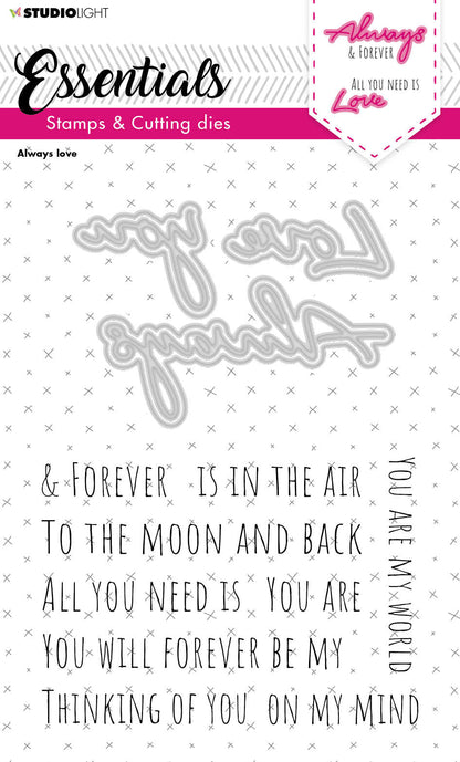 SL Tampons & Matrices de découpe Always Love Essentials 148x191x1mm 14 pièces n°38