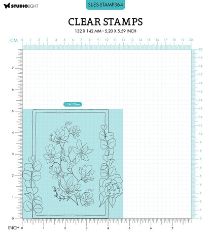 SL Tampon Transparent Rectangle Essentiels 119x129x3mm 2 PC n°364