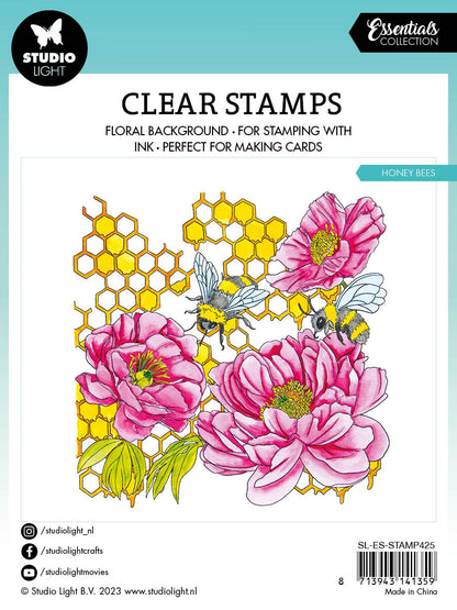 SL Tampon transparent Abeilles Essentiels 88.7x132x3mm 6 PC nr.425