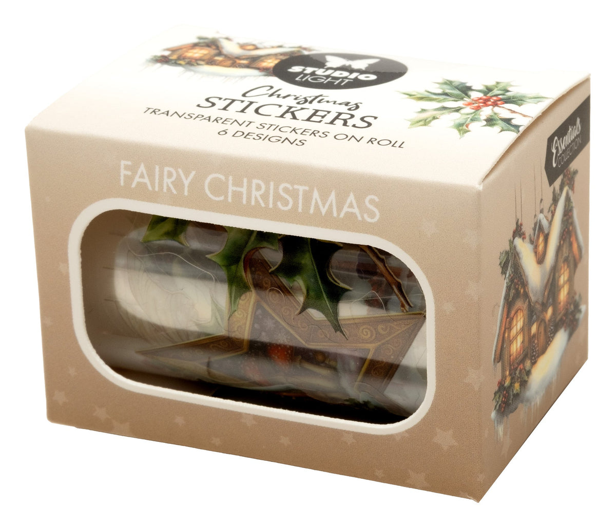 SL Clear Stickers Fairy Christmas 6 Designs Essentials 5 Meter