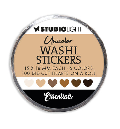 SL Washi Die-Cut Stickers Essentiels Marrons 1 pièce