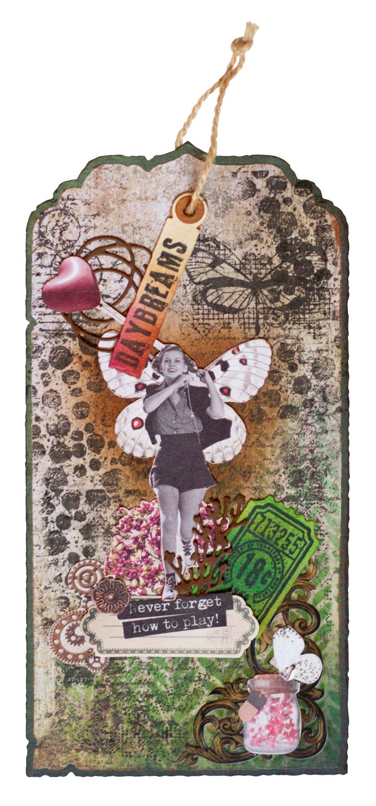 SL Stamp & Cutting Dies Label & Stamp Grunge Collection 93x136x1mm 13 Pieces