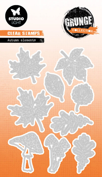 Matrices de découpe SL Éléments d'automne Collection grunge 96x140x1mm 9 pièces réf. 534