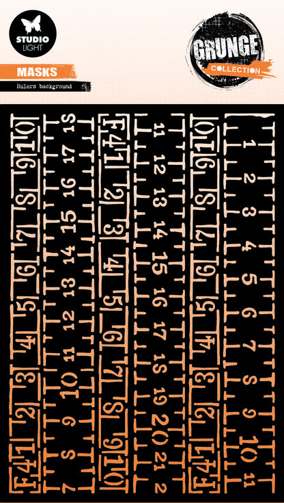 SL Mask Ruler Background Grunge Collection 1 PC