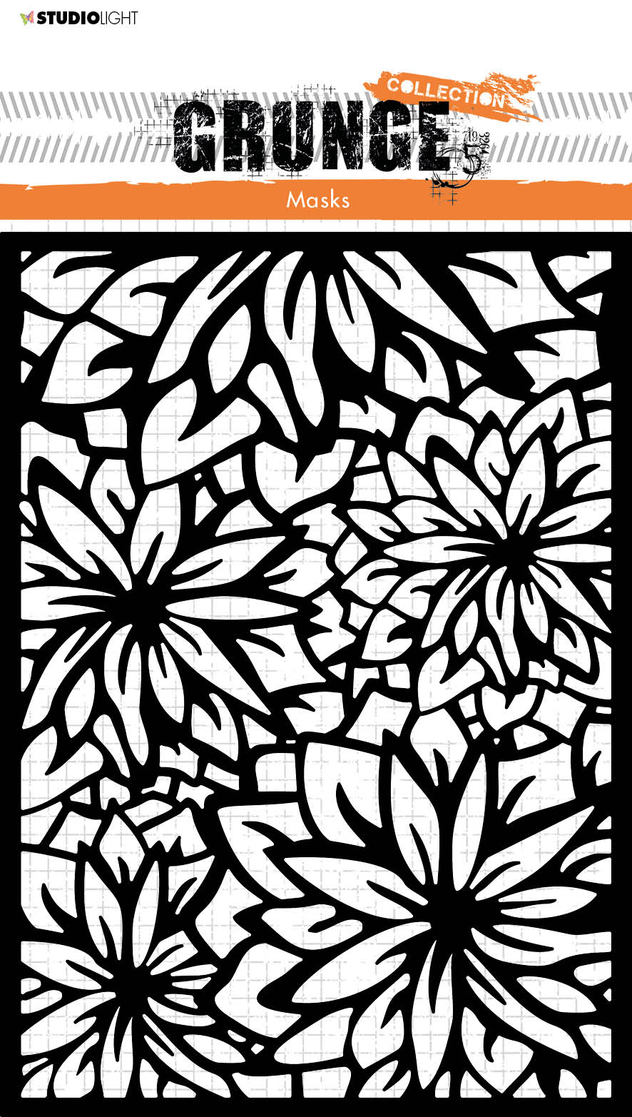 Masque SL fond floral grunge Collection 210x148x1mm 1 pièce n°99