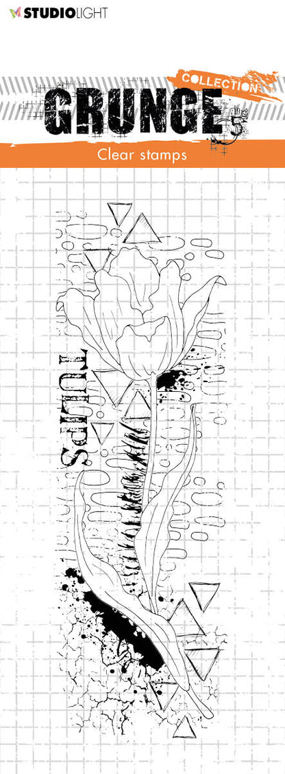 SL Tampon Transparent Tulipe Grunge Collection 148x52,2x3mm 1 PC nr.198