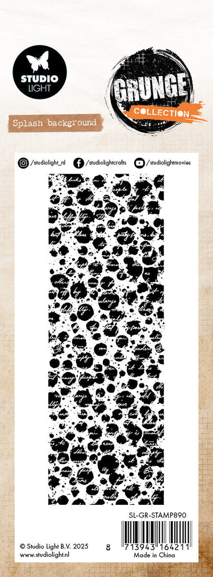 SL Tampon transparent Splash Background Grunge Collection 72x193.6x3mm 1 Pièce