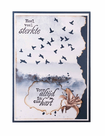 SL Matrices de découpe N'oubliez jamais En souvenir affectueux 98x148x1mm 4 pièces n°739